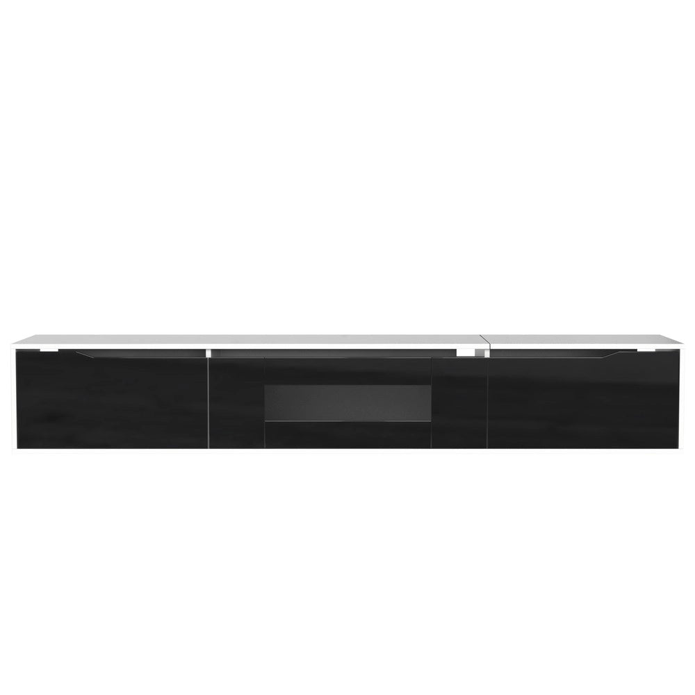 Mobile TV e Vetrina ¨C Xylo ¨C Nero Lucido e Bianco, LED Colore
