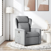 Poltrona Reclinabile in Tessuto Grigio Chiaro 4015576