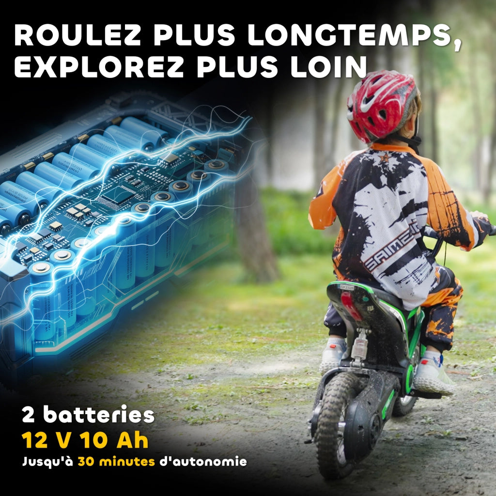 Moto elettrica per bambini ¨C Minimal ¨C 12'' verde