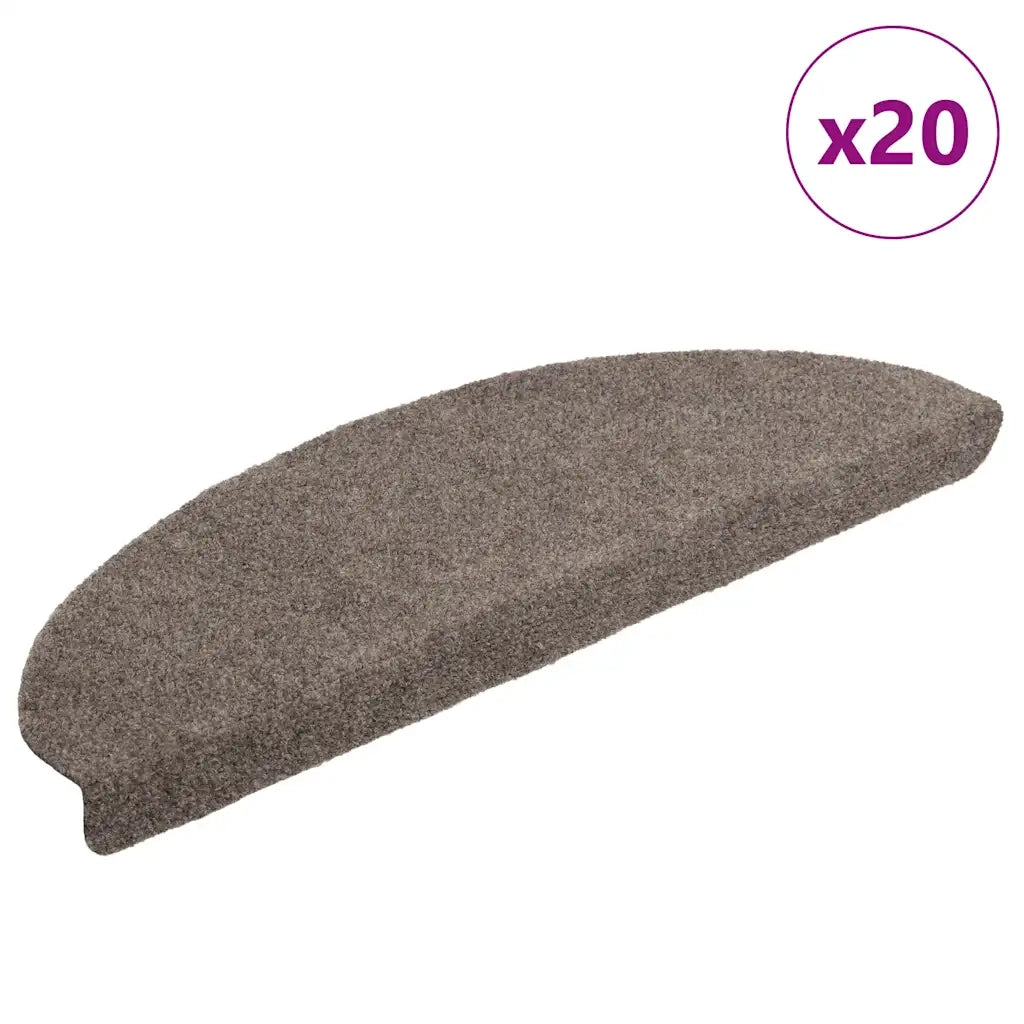 Tappetini per scale autoadesivi 20 pz 65x21x4 cm beige 3365652