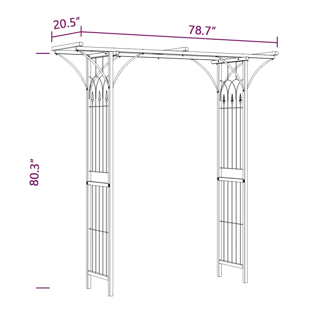 Arco da Giardino 200x52x204 cm 40778