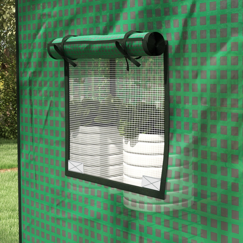 Serra da Giardino con Finestra e Porta ¨C Minimal ¨C Verde 140x73x190 cm