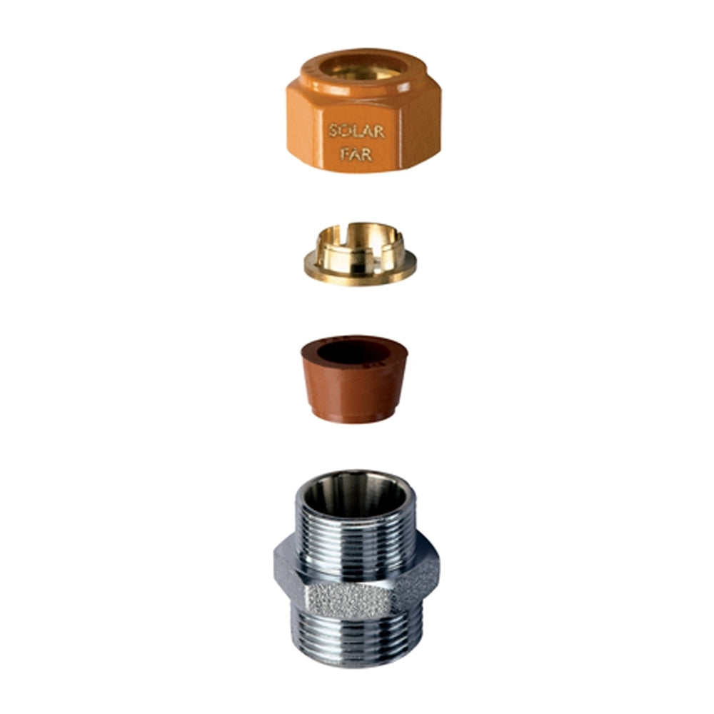 Niplex Maschio FAR 5870 3/4" Con Kit Di Tenuta Per Impianti Solari