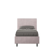 Letto imbottito Singolo 80x190 cm Adele - Senza rete,Glicine,Microfibra