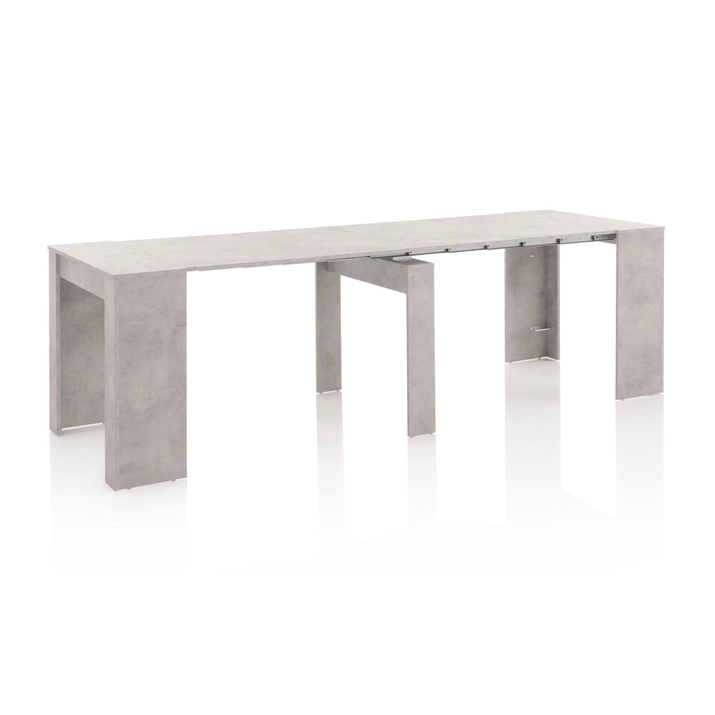 Consolle Allungabile 54/252x78,5x78 cm in Melamina Cemento