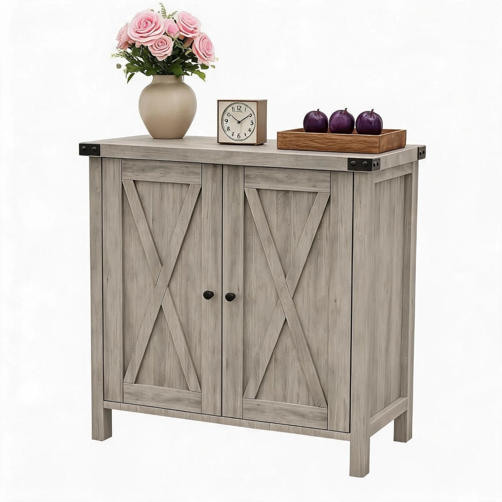 Credenza da sala da pranzo in stile rustico; con ripiano regolabile; 76x40x80 cm