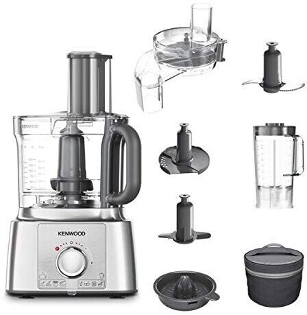 Kenwood multipro express - robot da cucina, lama per tagliare in acciaio inox, 3l, 1000w, silver (fdp65.590si) - 0W22010073