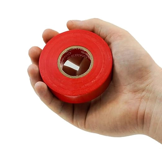 NASTRO ISOLANTE mm 19x25 mt - Rosso - 12 pezzi