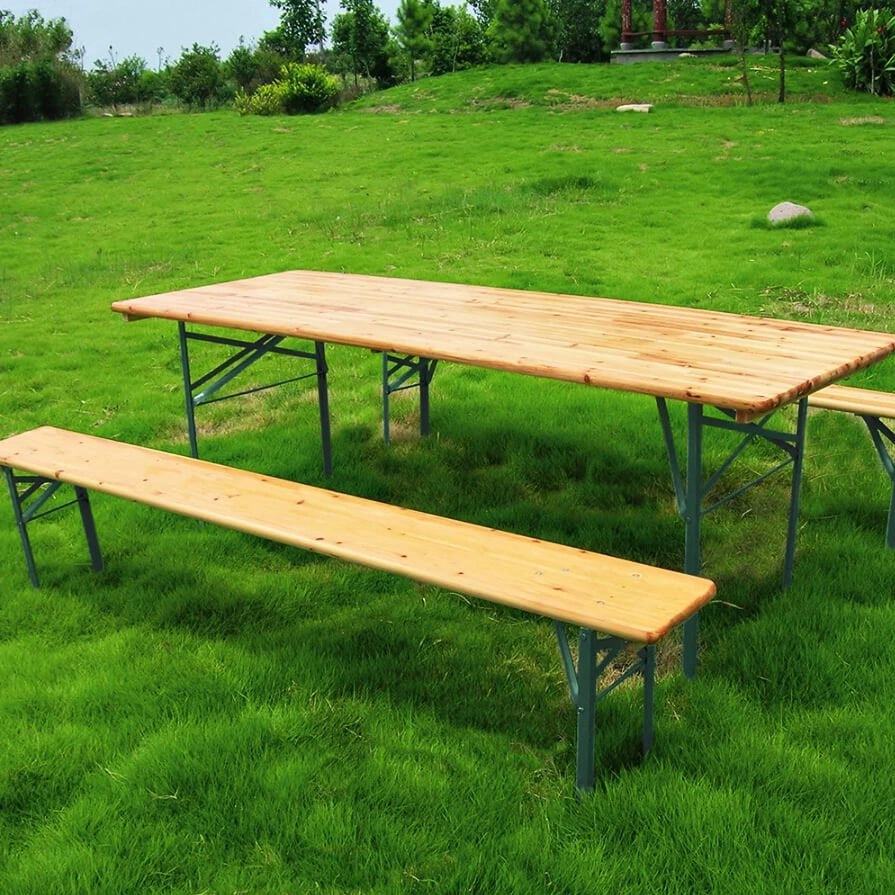 Set Birreria Tavolo con Panche cm 220x70 - SETBREWERY