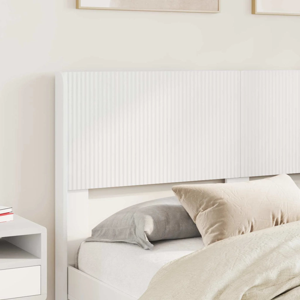 Letto da camera | Struttura del letto con stoccaggio e testata Bianco
