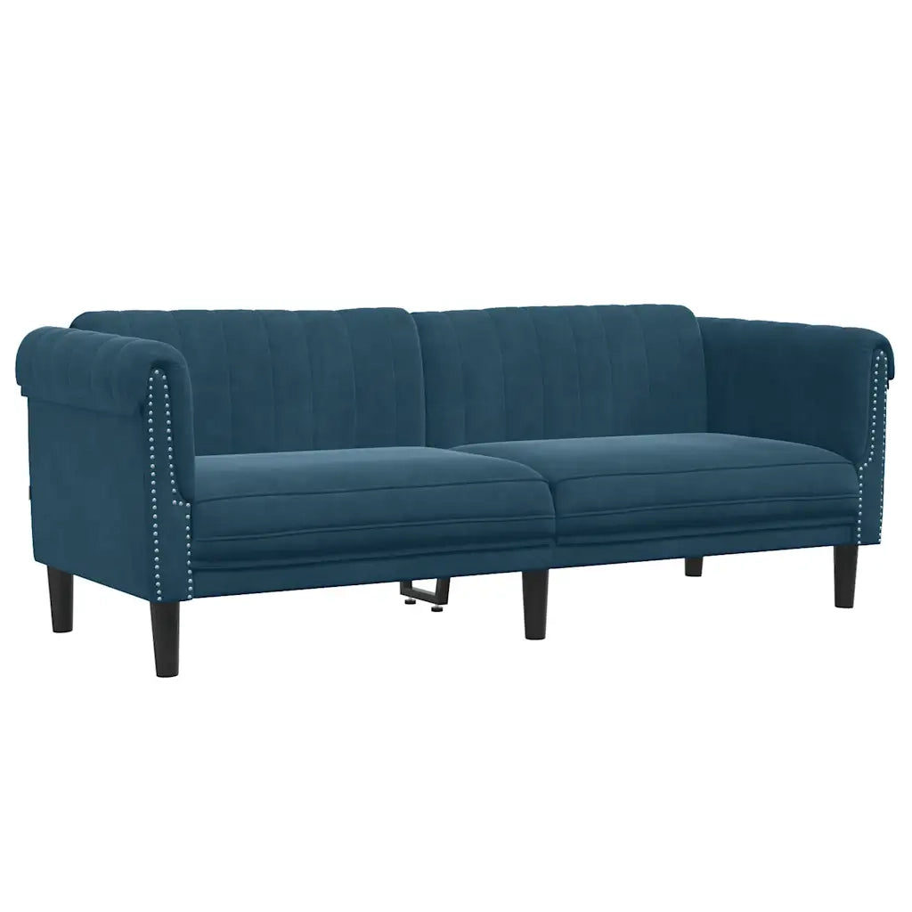 Set di Divani 2 pz Blu in Velluto 3209227