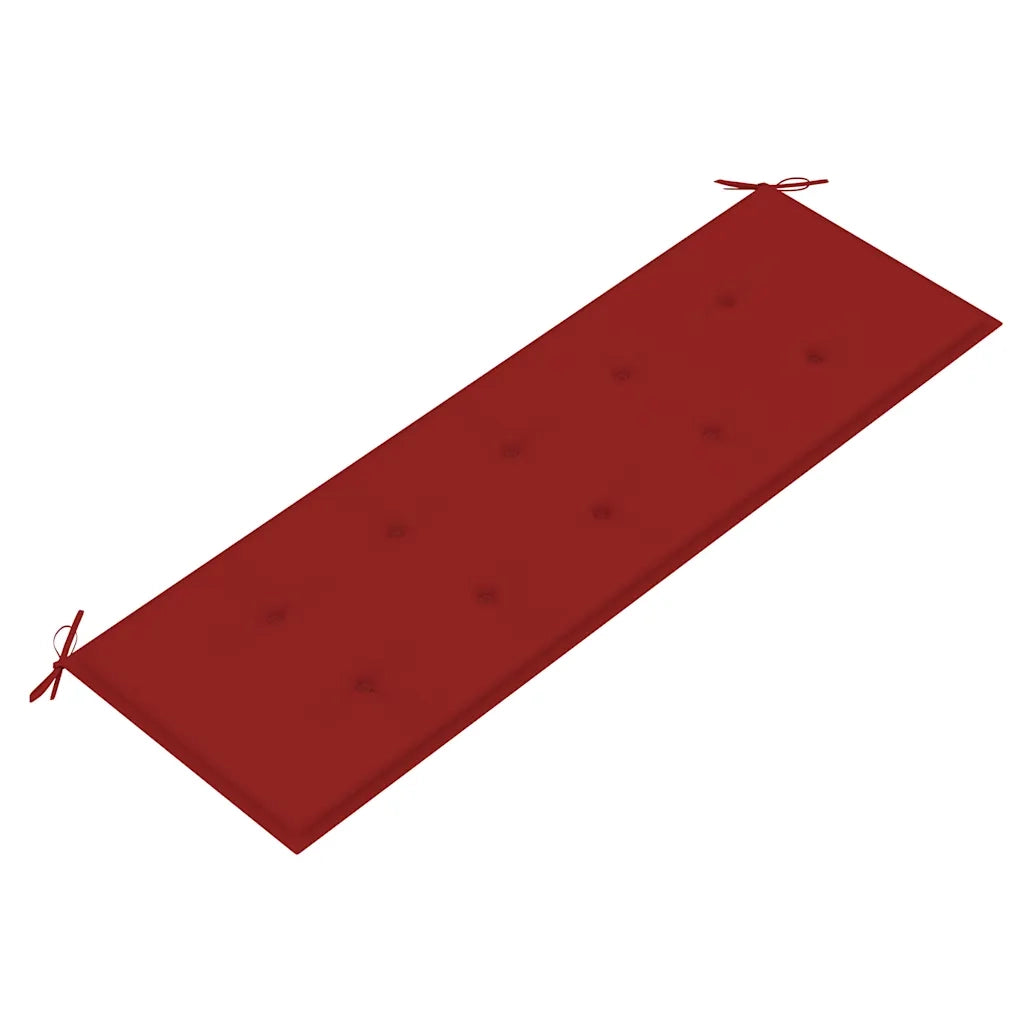 Panchina da Giardino 3 Posti e Cuscino 150cm Massello Eucalipto 3061002