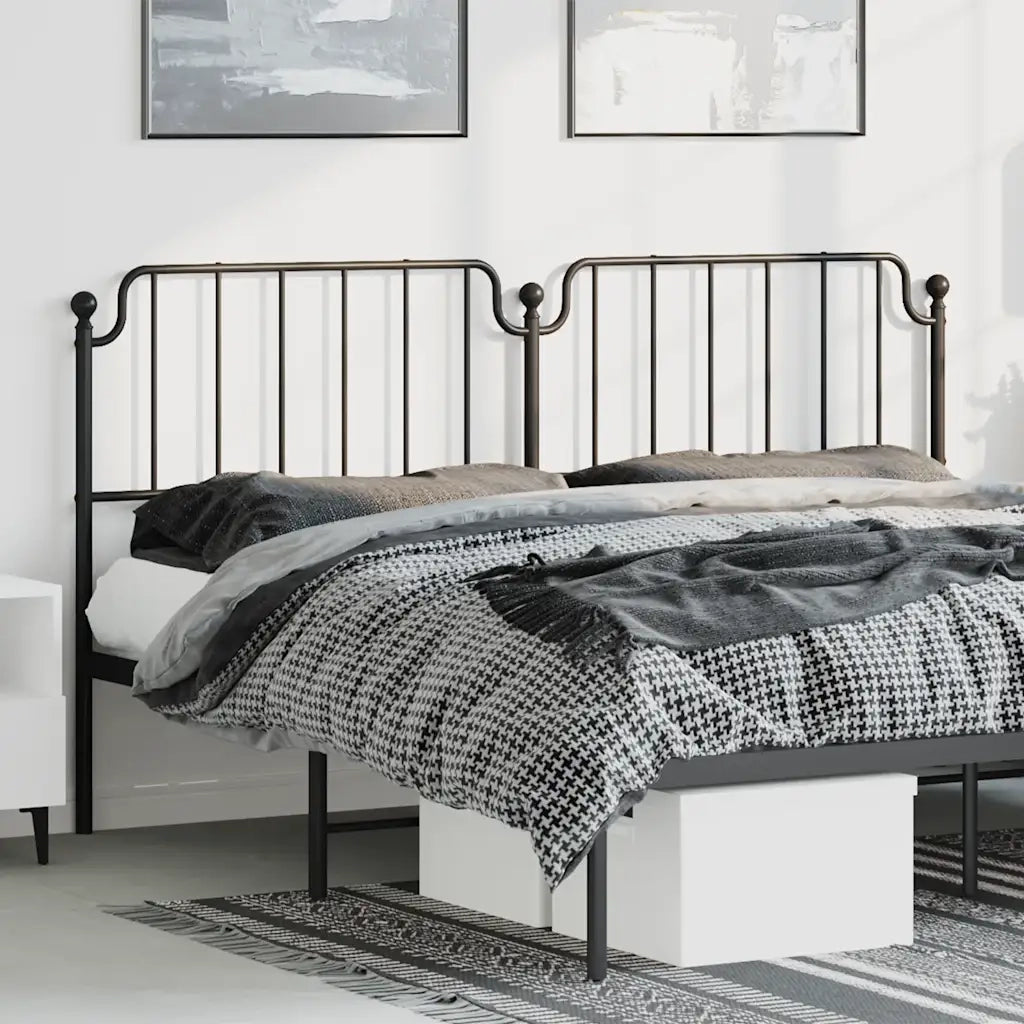 Testiera di Ricambio in Metallo Nero 193 cm 373924