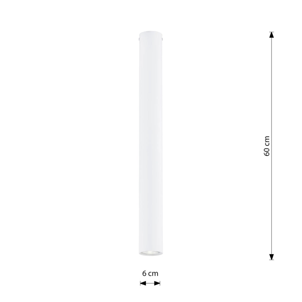Spot soffitto bianco tondo 60cm 1xGU10 8W TECNO Emibig