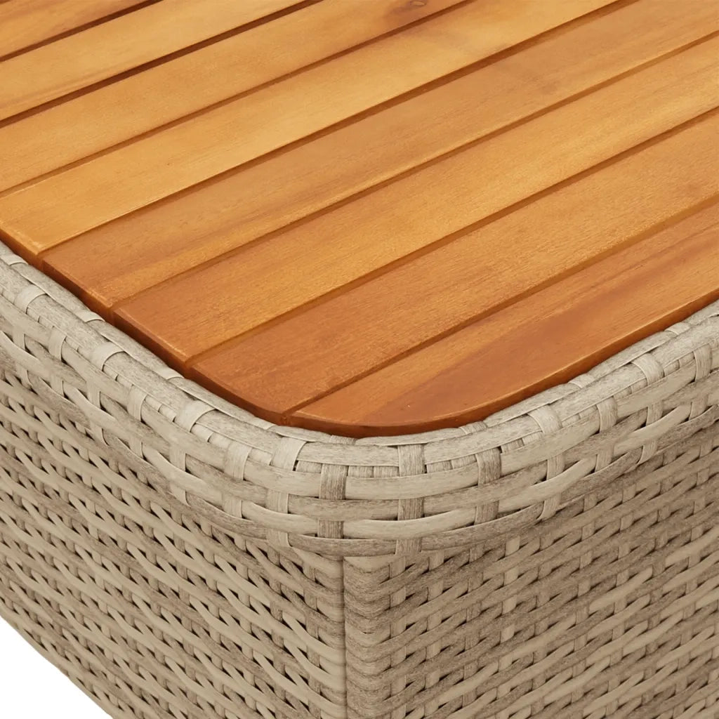 Set da Pranzo da Giardino 4 pz con Cuscini Beige in Polyrattan 3277479