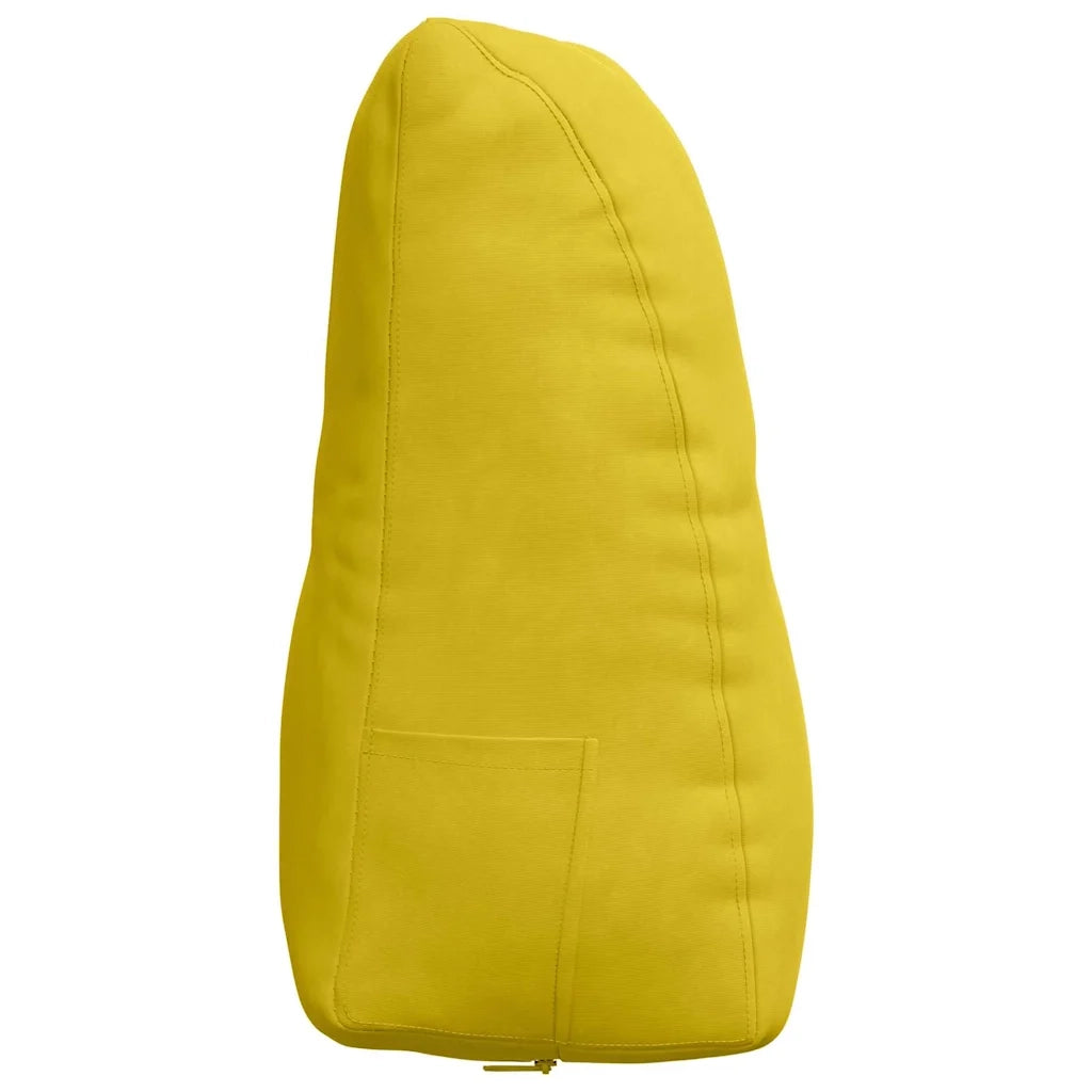 Cuscino per Schiena Giallo 80 x 24 x 50 cm Velluto 42014436