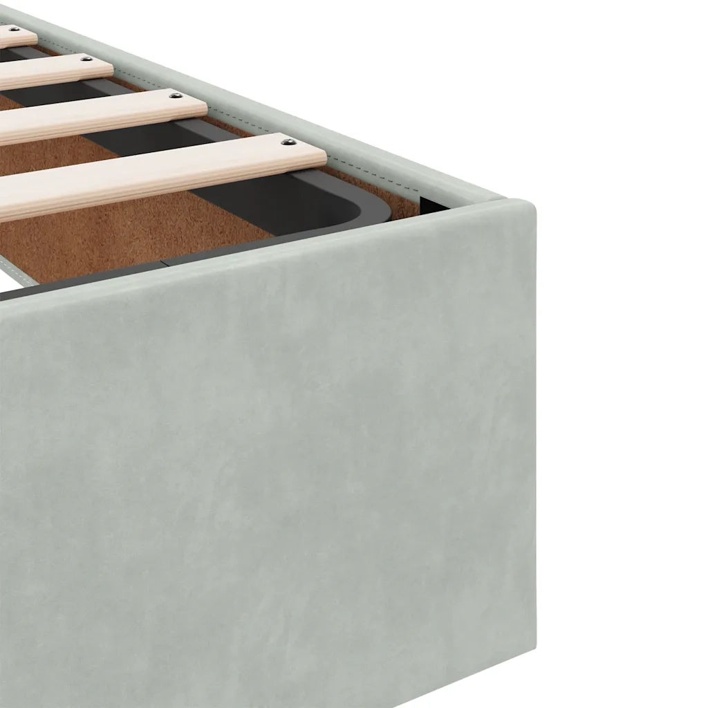 Struttura Letto Pouf Senza Materasso 100x200 cm Velluto 3310943