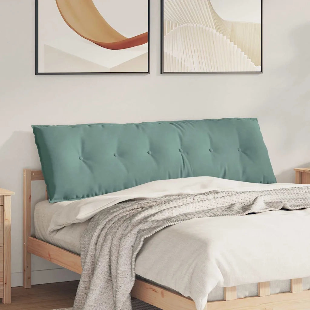 Cuscino per Schiena | Cuscino dorsale Verde Mare 160 x 50 cm Tessuto in Cords