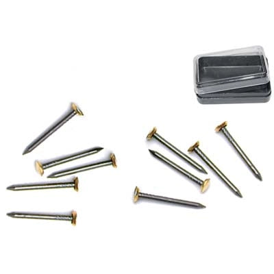 CHIODO TESTA OTTONE PRONTY - ACCIAIO MM 25 CF=PZ 15- 12 confezioni