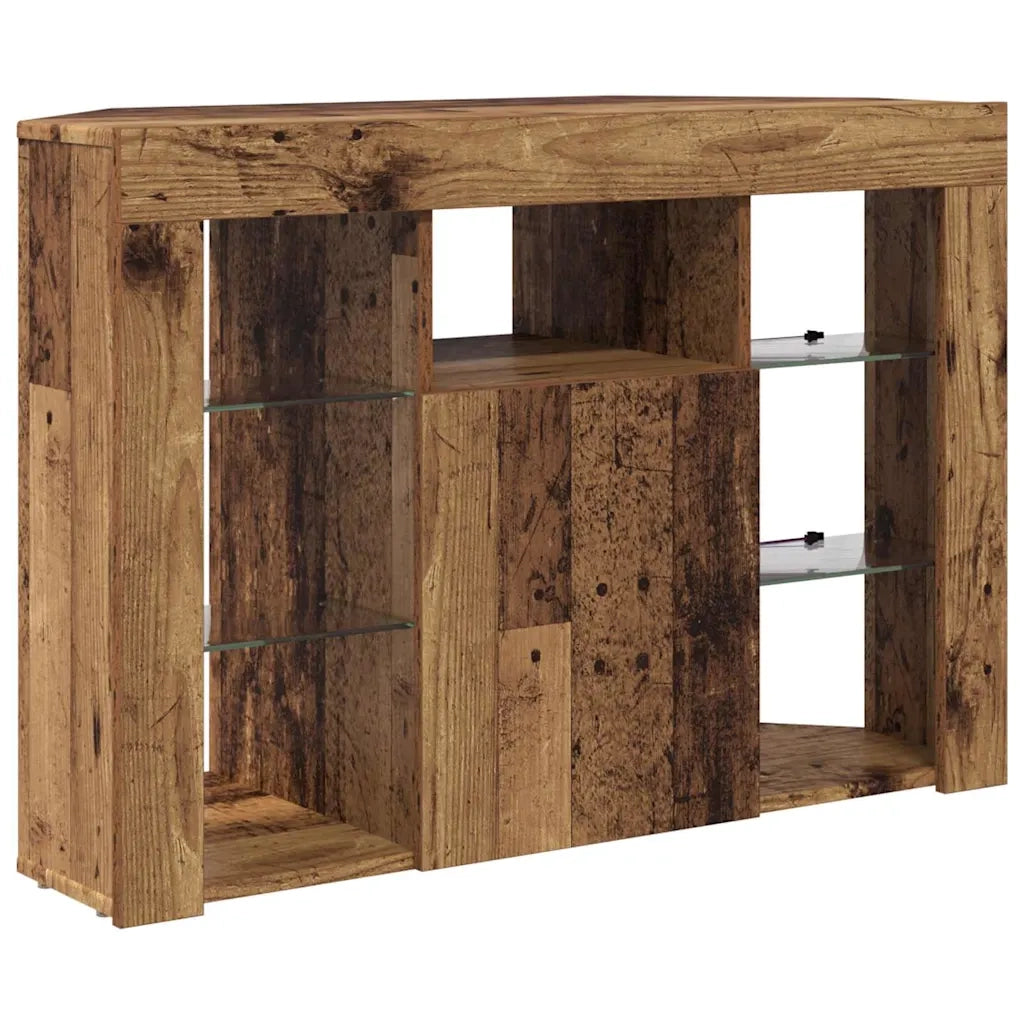 Mobile TV LED Angolare Legno vecchio 100x40x68cm