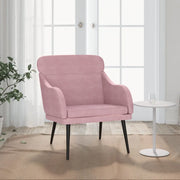 Poltrona Rosa 63x76x80 cm Velluto 351439