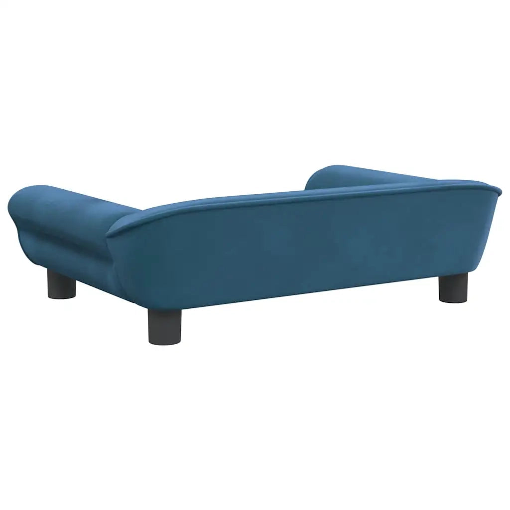 Lettino per Cani Blu 70x48x22 cm in Velluto 172012