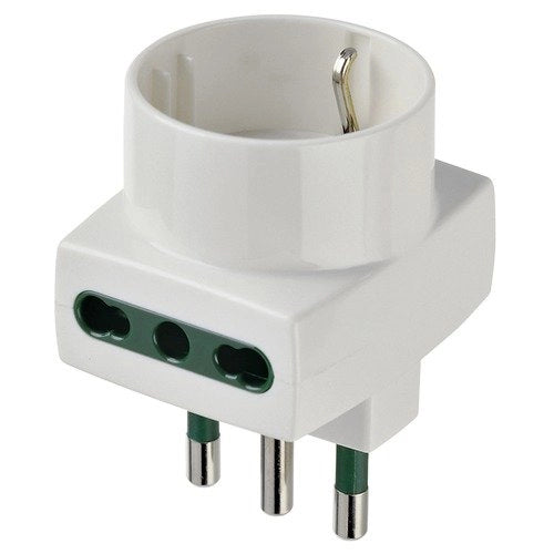 Adattatore multiplo S17+2P17/11+P30 bianco