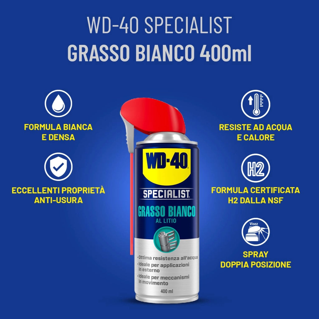 GRASSO BIANCO AL LITIO WD-40 400 ml - WD-40