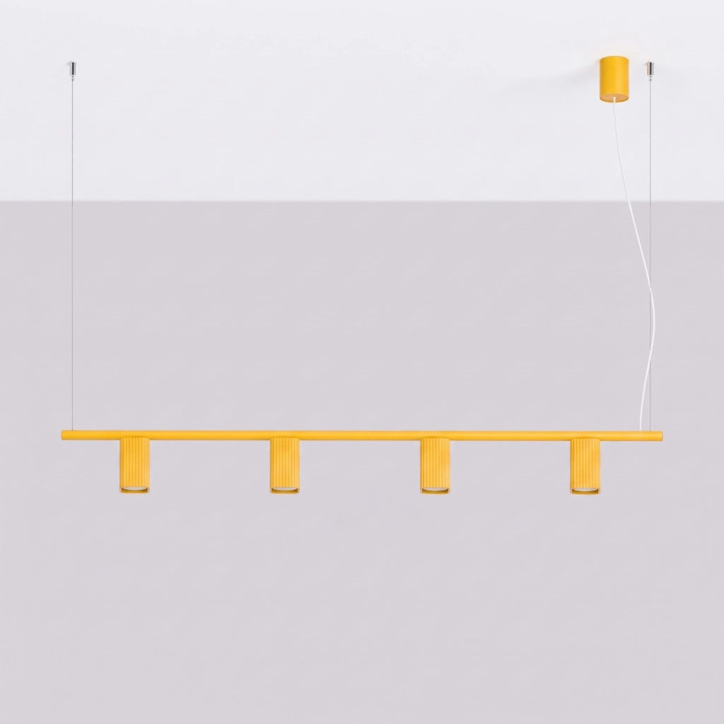 Lampadario RAYO 4 giallo