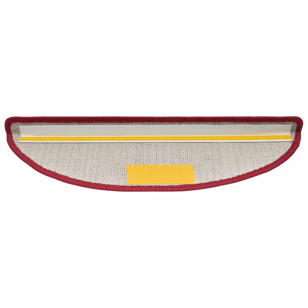 Tappetini per scale 10 pz 56x17x3 cm Rossi semicircolari 149745