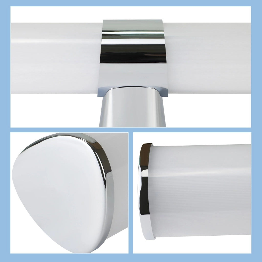 ZMH Lampada da specchio per bagno Moderna 60cm cromata per camera da letto IP44