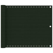 Paravento da Balcone Verde Scuro 75x400 cm in HDPE 310969