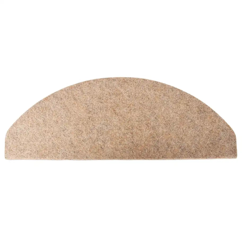 Tappetini Autoadesivi per Scale 15 pz | Gradini per Scale 65x22,5x3,5 cm Beige