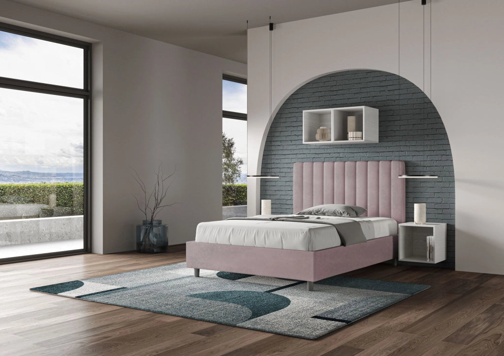Letto 1 Piazza e Mezzo 120x210 cm con Rete Agueda Glicine