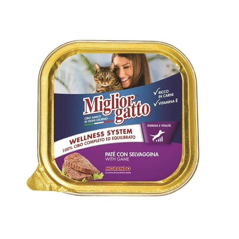 MIGLIOR GATTO PATE' CON SELVAGGINA 100 GR