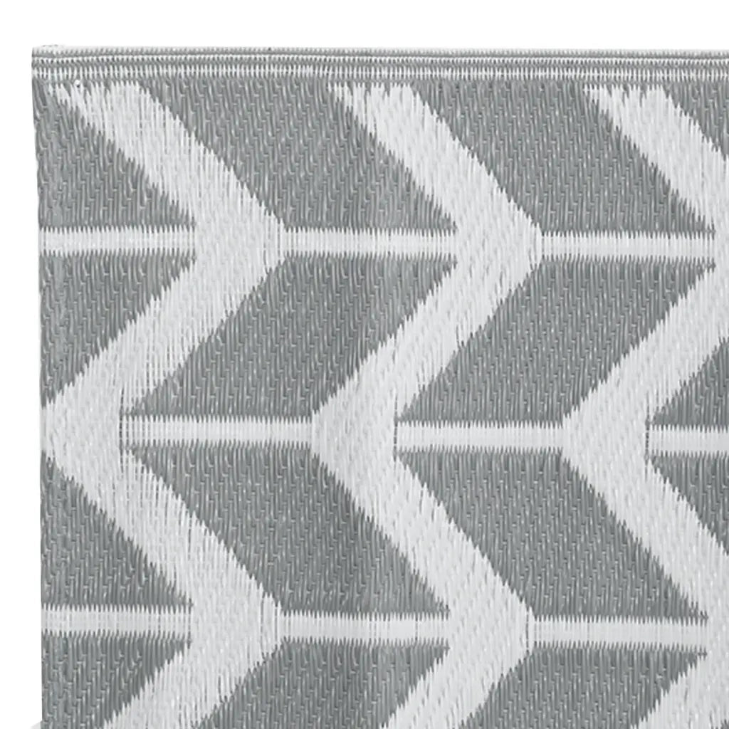 Tappeto da Esterni ARAKIL Grigio 160x230 cm in PP 368543