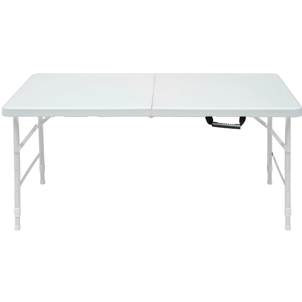 TAVOLO pieghevole regolabile 124,97 cm bianco