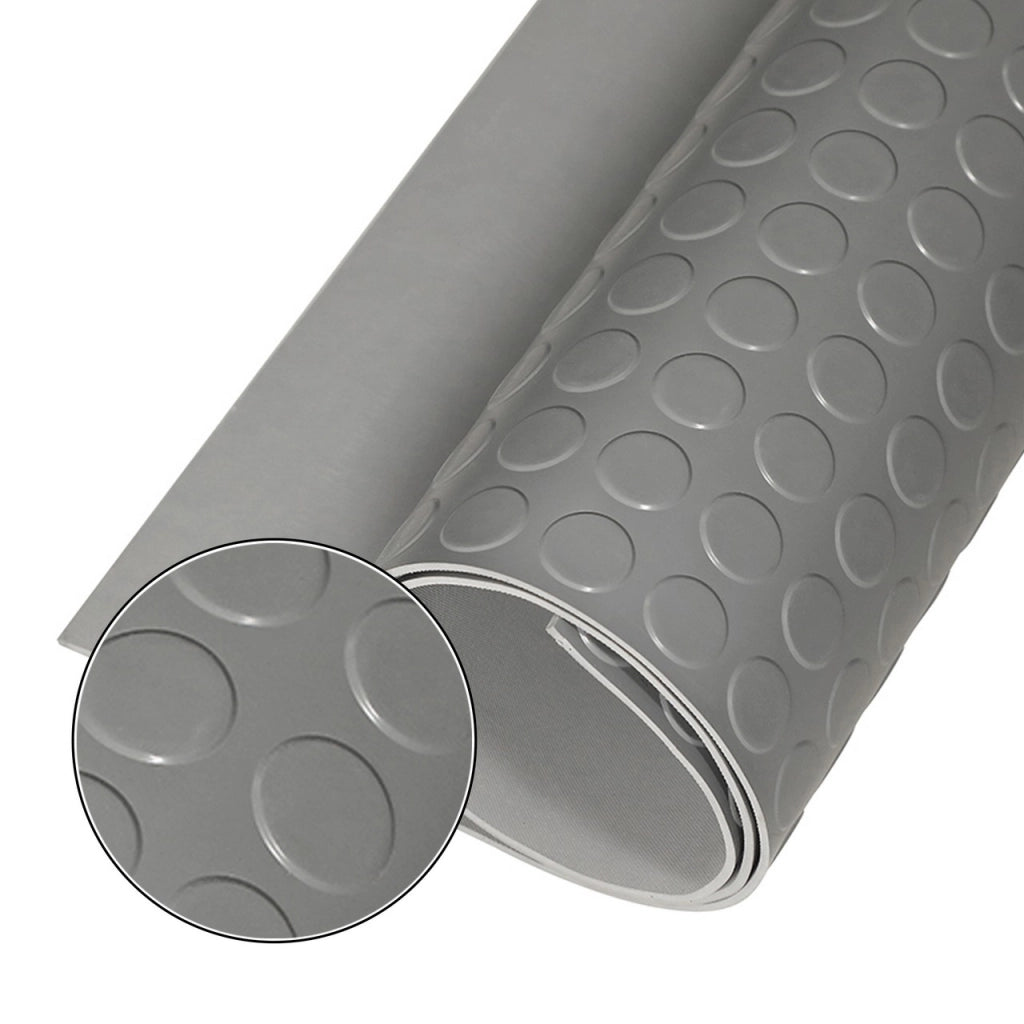 1mt x 20mt Pavimento antiscivolo bolflex bullonato copripavimento bollato in pvc 1,2mm - GRIGIO CHIARO