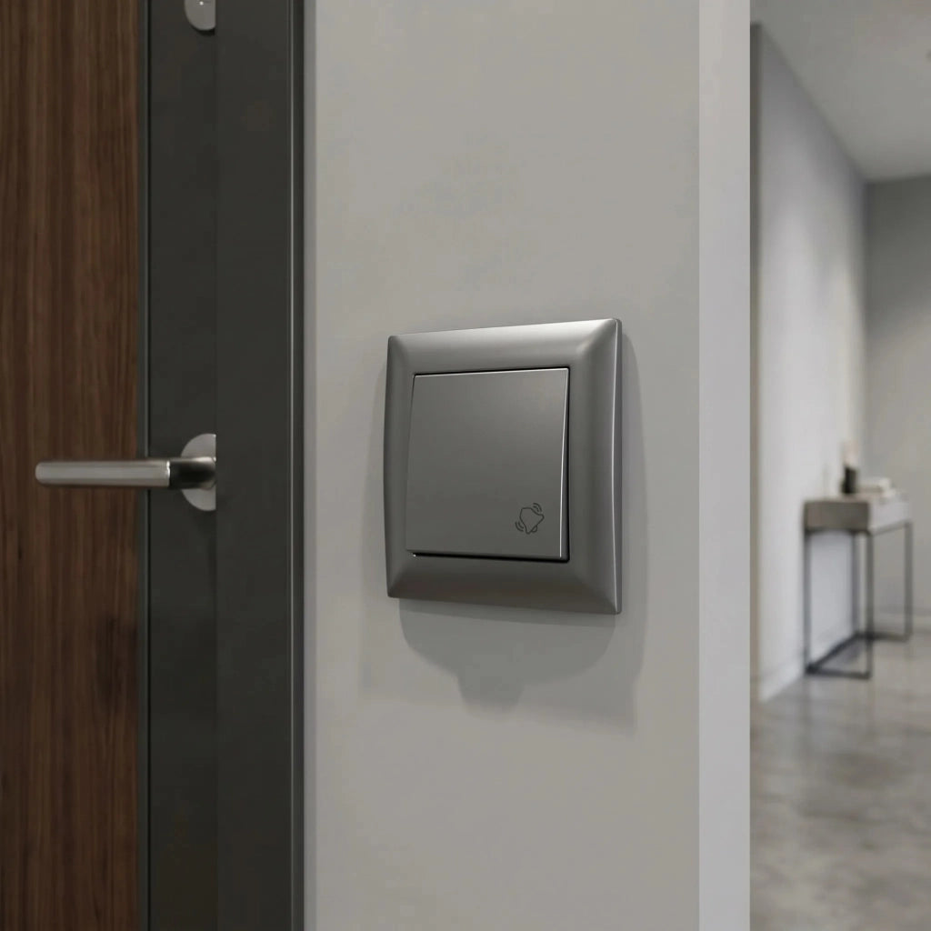 Pulsante Per Campanello Con Cornice Oste Jnh008-w Grey