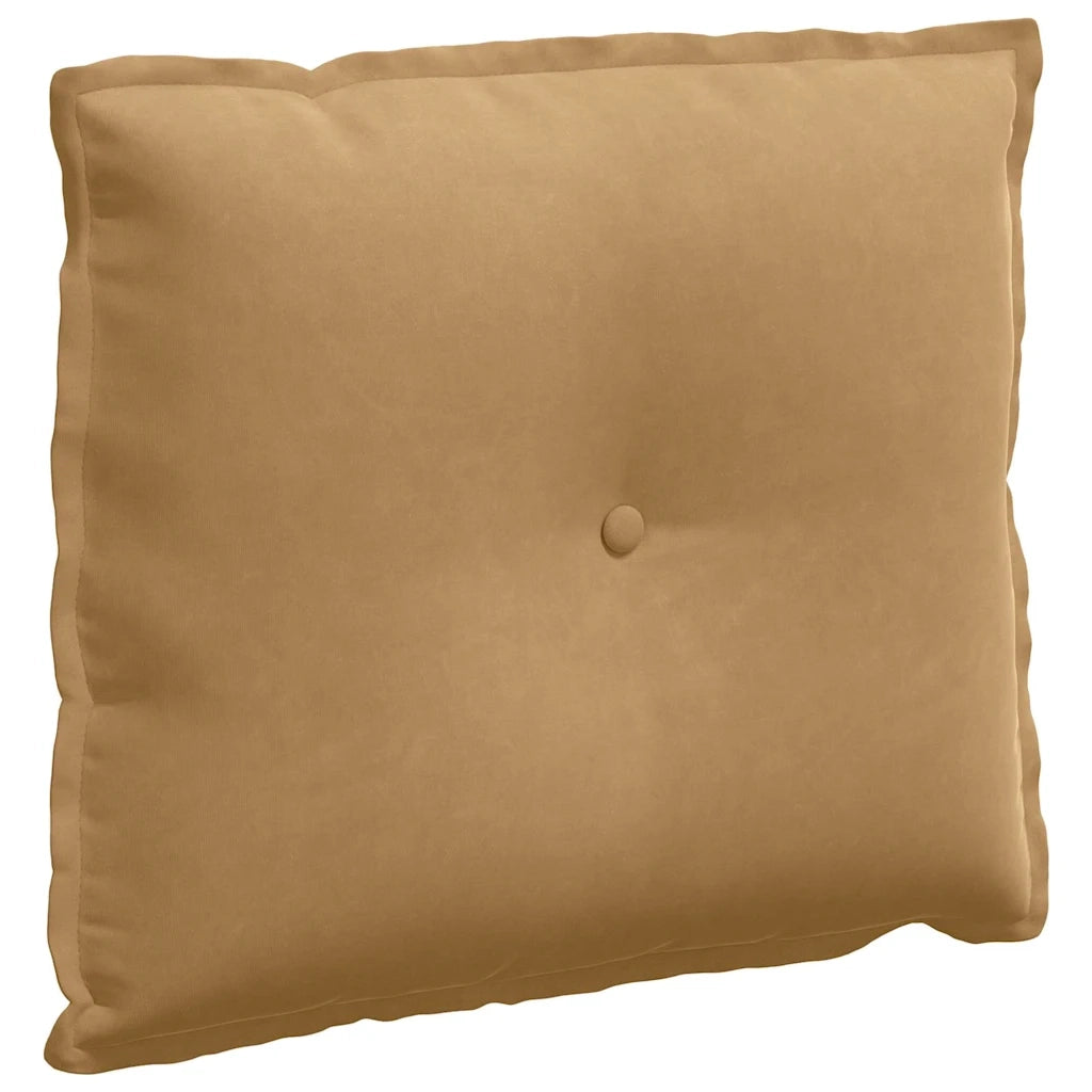 Cuscino per Schiena Marrone 60 x 50 cm Tessuto in Cords 42014683