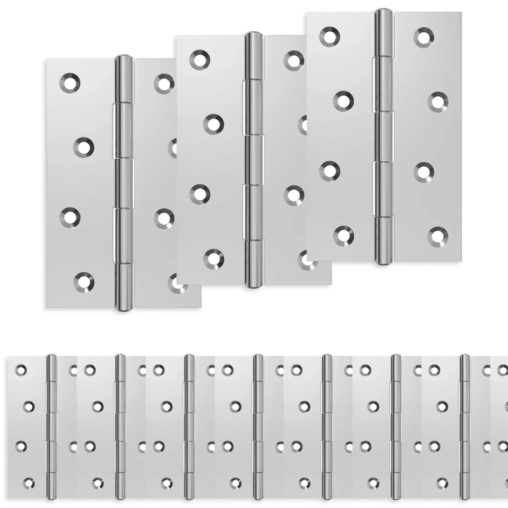 Cerniera 24 pz 89 x 54 x 5 mm Argento Acciaio 42041396