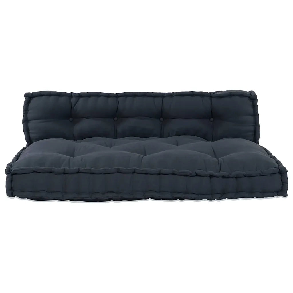 Cuscino per Divano Pallet 2 pz Tessuto Antracite 4019084