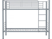 Letto a castello "ADAM" -  90 x 190 cm - Metallo - Grigio