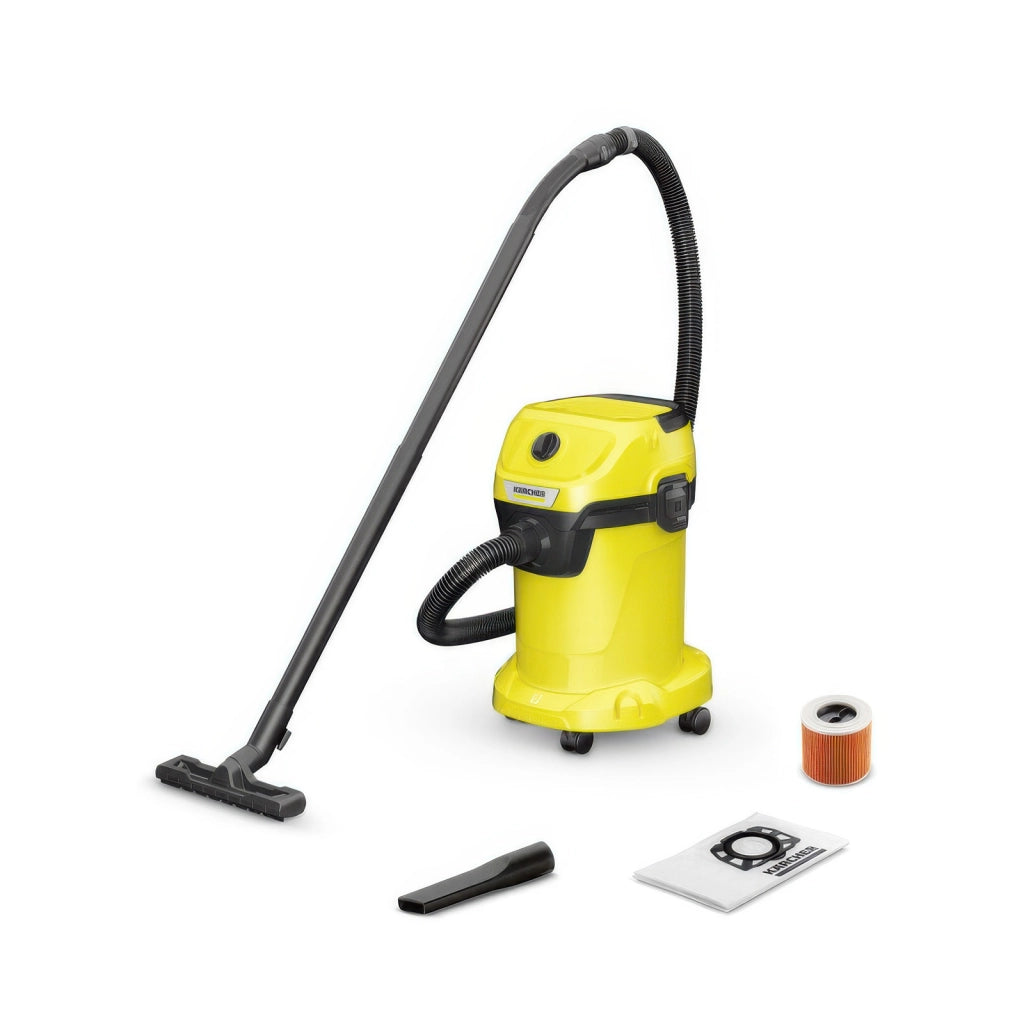 Bidone Aspiratutto Kärcher 1000W con Serbatoio 19 Litri e 3 Spazzole WD 3 V
