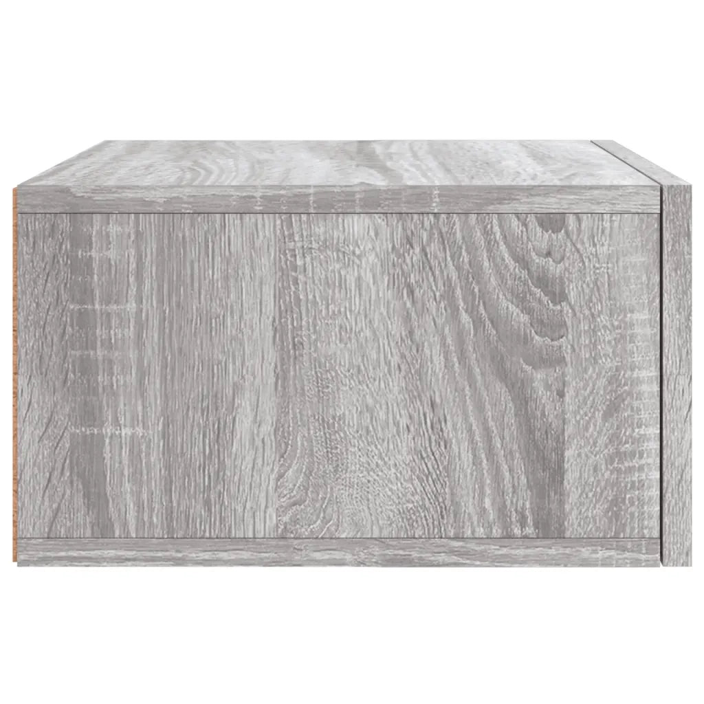Comodino a Muro Grigio Sonoma 35x35x20 cm 829864