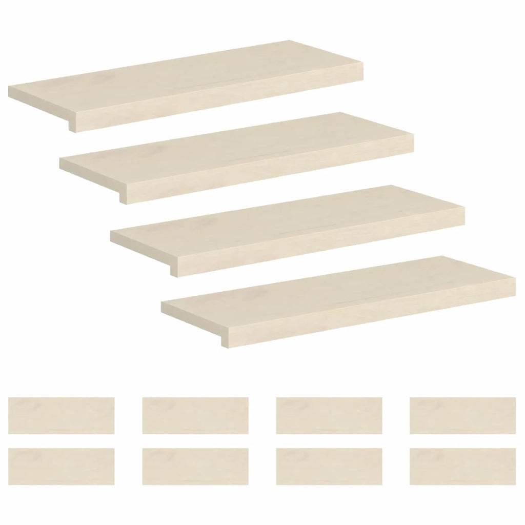 Gradini per Scale 12 pz 80 x 30 x 2 cm Bianco 3449412