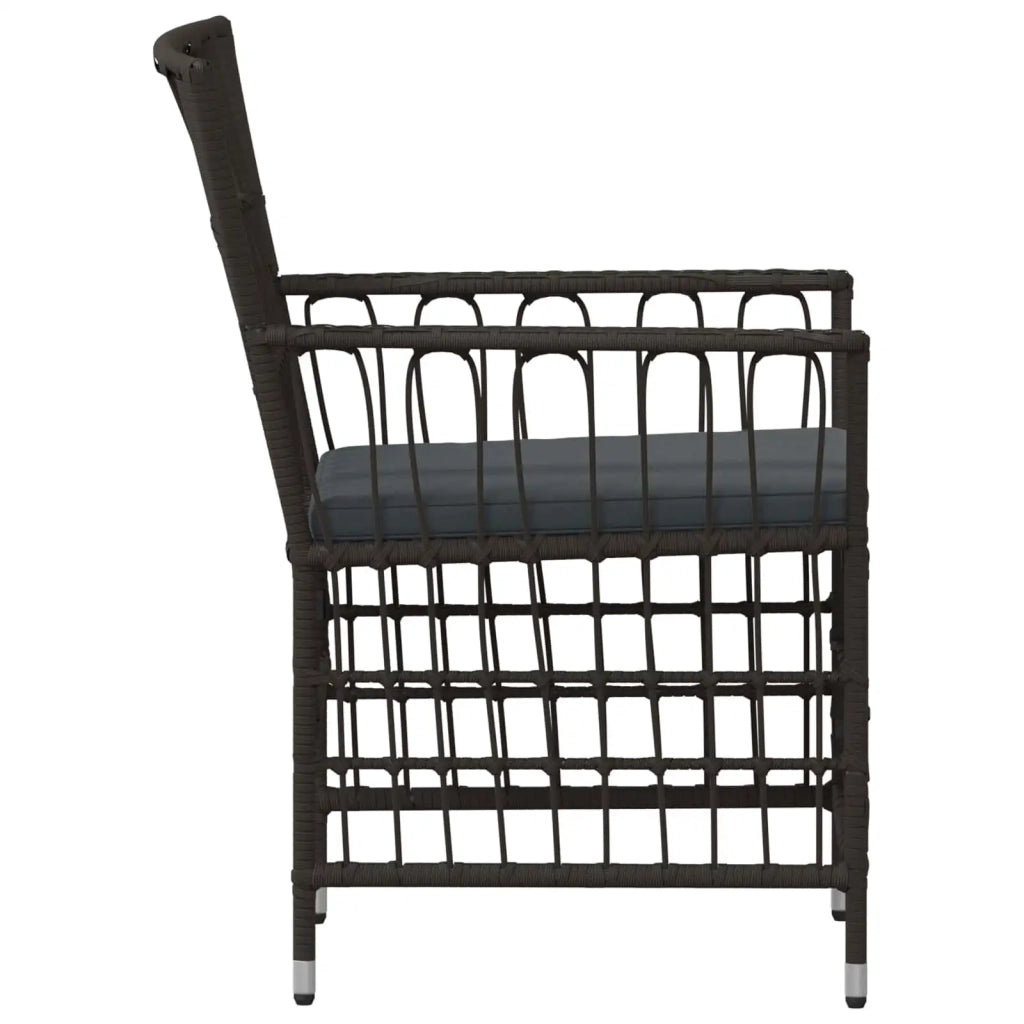 Sedie da giardino 2 pz Nero 42025127