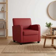 Poltrona Rosso Vino Similpelle 42043430