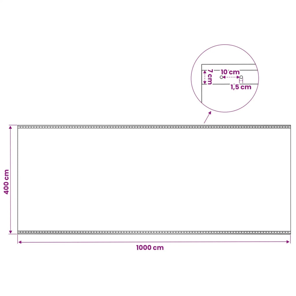 Teloni Leno 2 pz 260 g/m² 4x10 m Bianchi 3082832