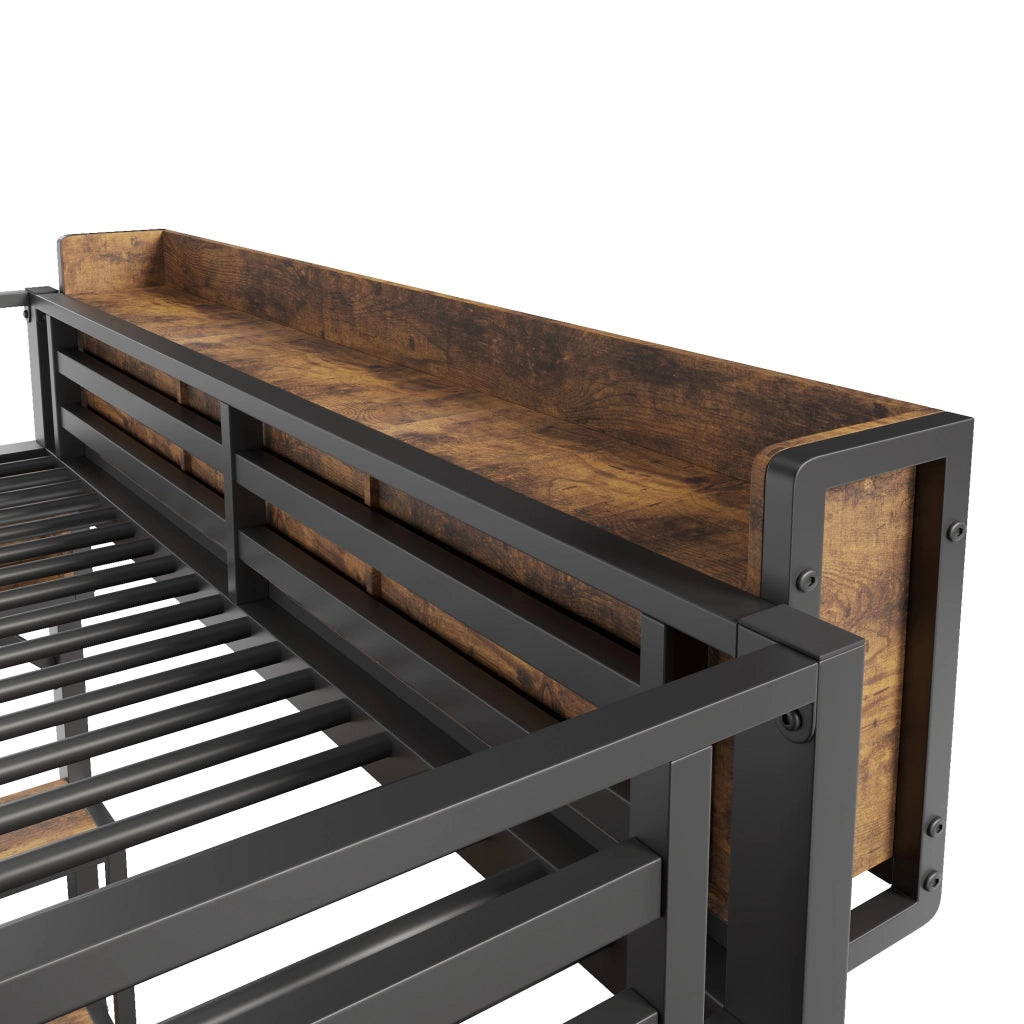 Letto a soppalco 140x200 cm con scrivania angolare
